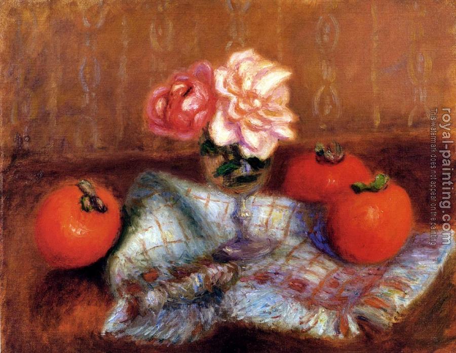 William James Glackens : Roses And Persimmons